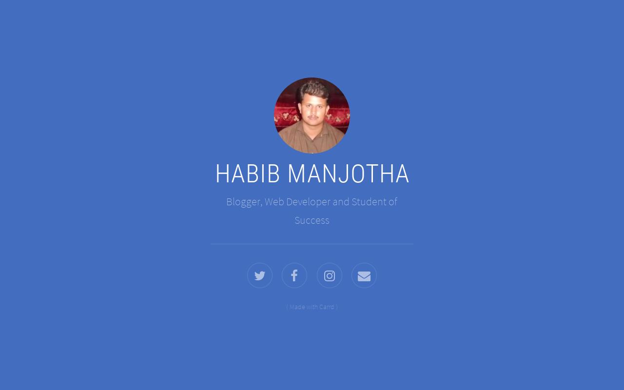 Carrd profile picture for @habib